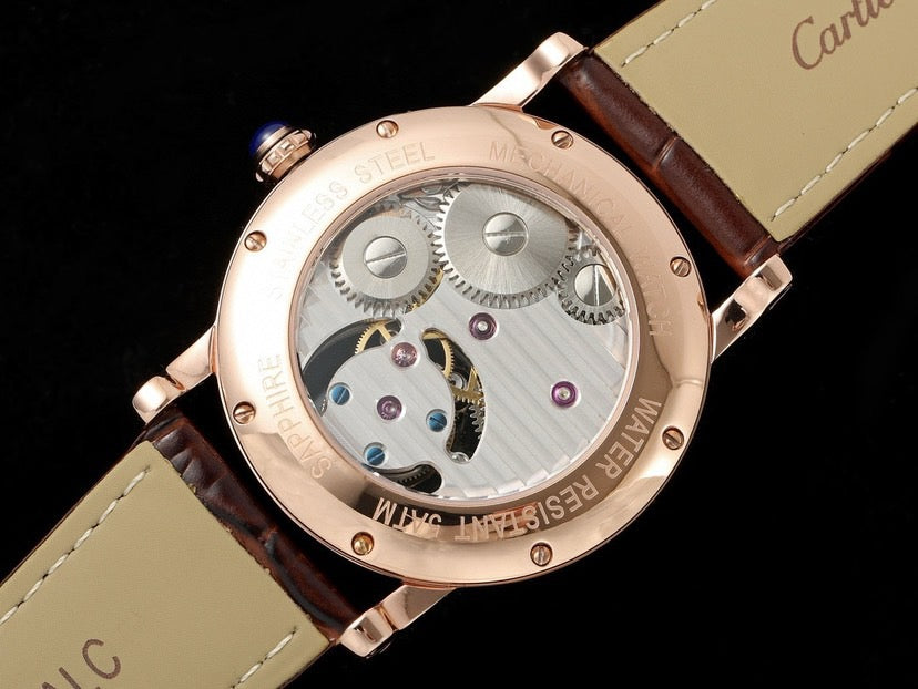 Rotonde De Cartier 40mm RG/LE Silver Dial RMSF Tourb