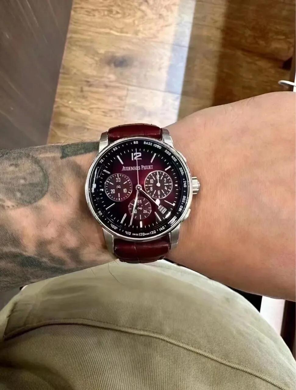 Code11.59 Chrono 26393 41mm SS/LE Red/Blk Dial APSF SH4401 Super Clone