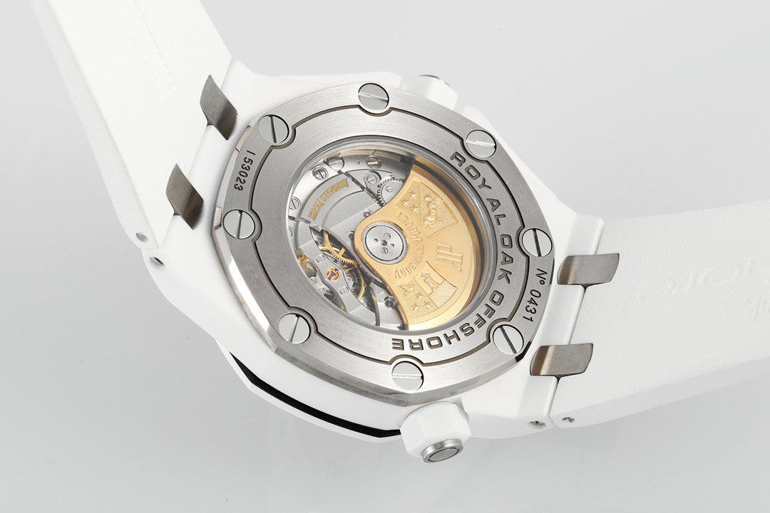 Royal Oak 15707CB 42mm White Ceramic/RU White Dial JF SA3120