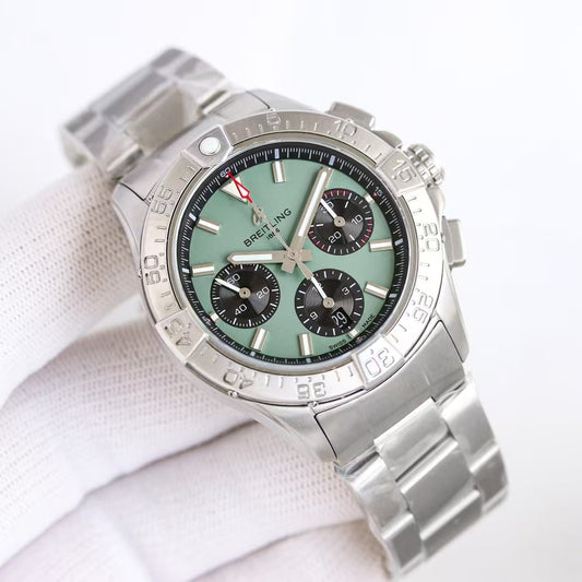 Avenger B01 Chrono 44mm SS/SS Green Dial BLSF Cal.01
