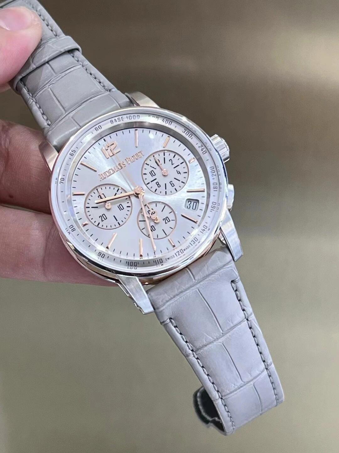 Code11.59 Chrono 26393 41mm SS/LE Silver Dial APSF SH4401 Super Clone
