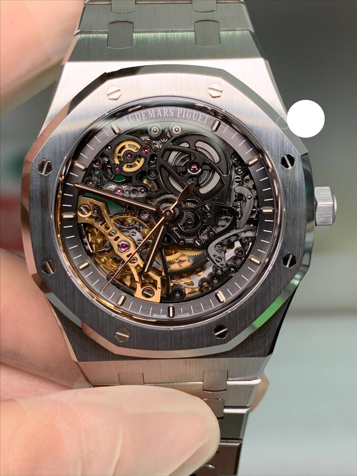 Royal Oak 15407ST 41mm SS/SS Skeleton Dial THBF V3 SH3132 (Free Sprung)