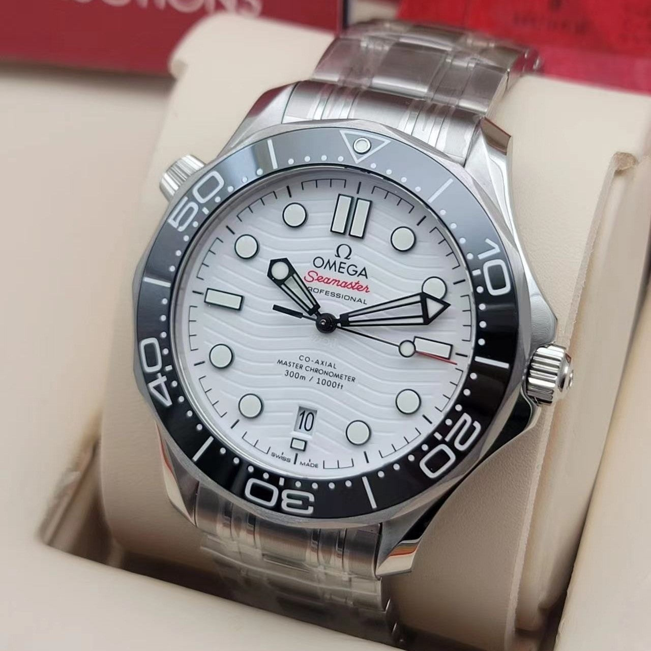 Seamaster 300m 42mm SS/SS White/Dot Dial ORF OR8800 Super Clone