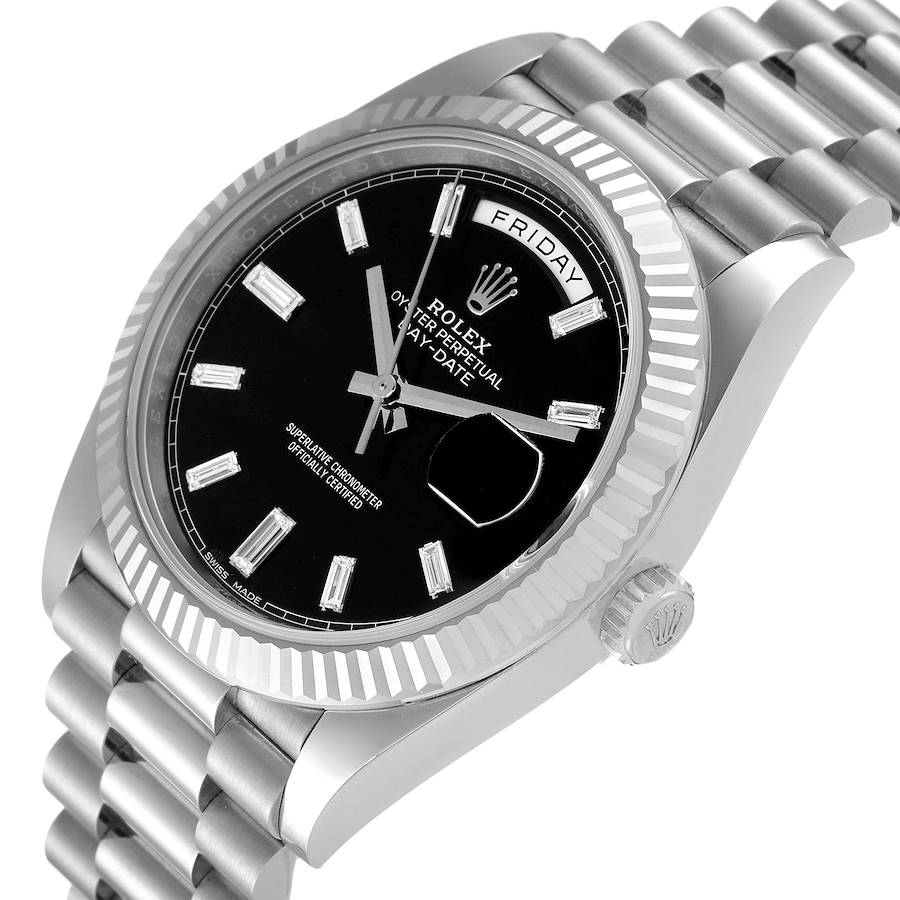 DayDate 228239 40mm SS/SS Black/Dia RGF VR3255 (Weighted Approx.210g )
