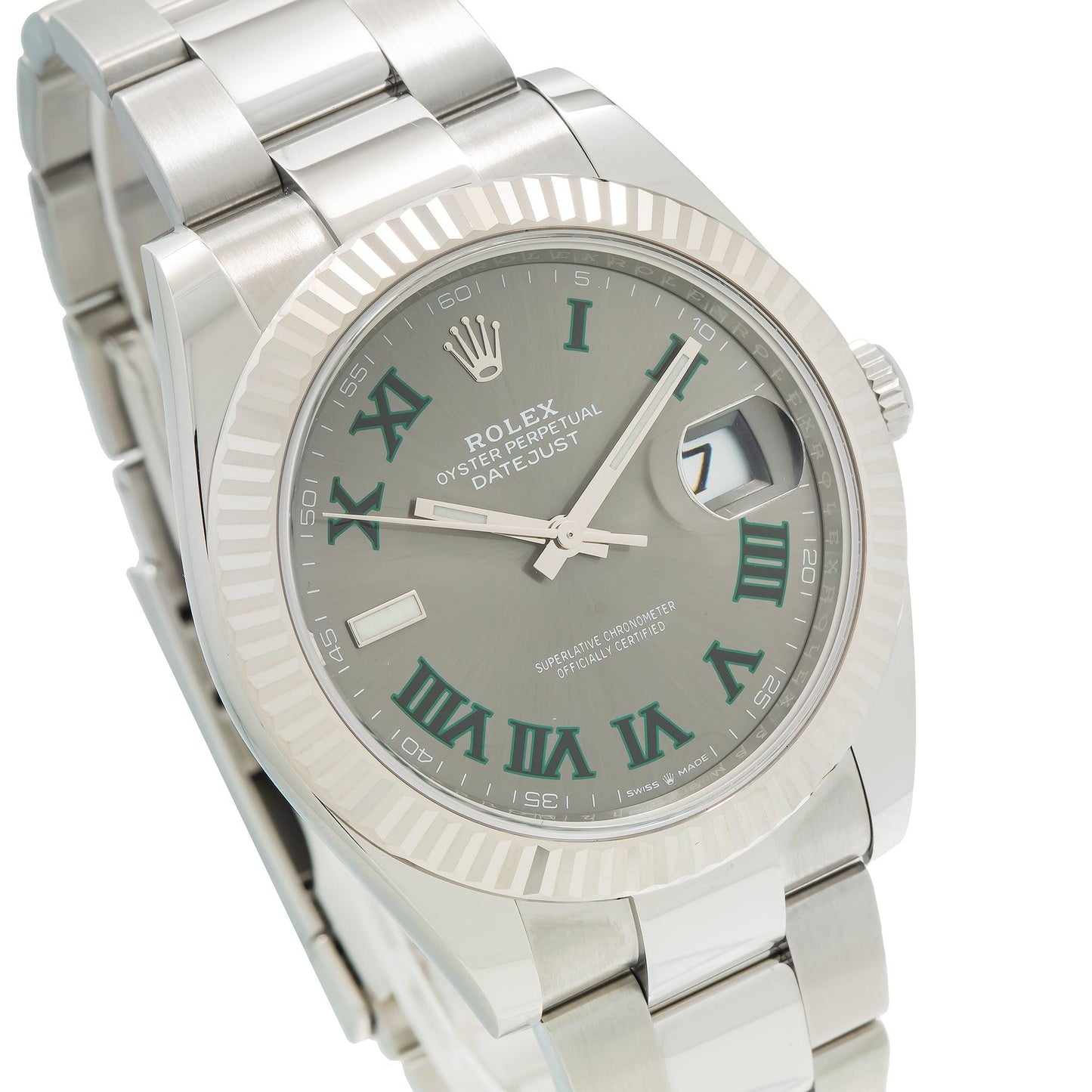Datejust 126334 41mm Wimbledon Jub SS/SS Grey/Rmn VSF V2 DD3235v2