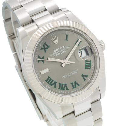 Datejust 126334 41mm Wimbledon Jub SS/SS Grey/Rmn VSF V2 DD3235v2