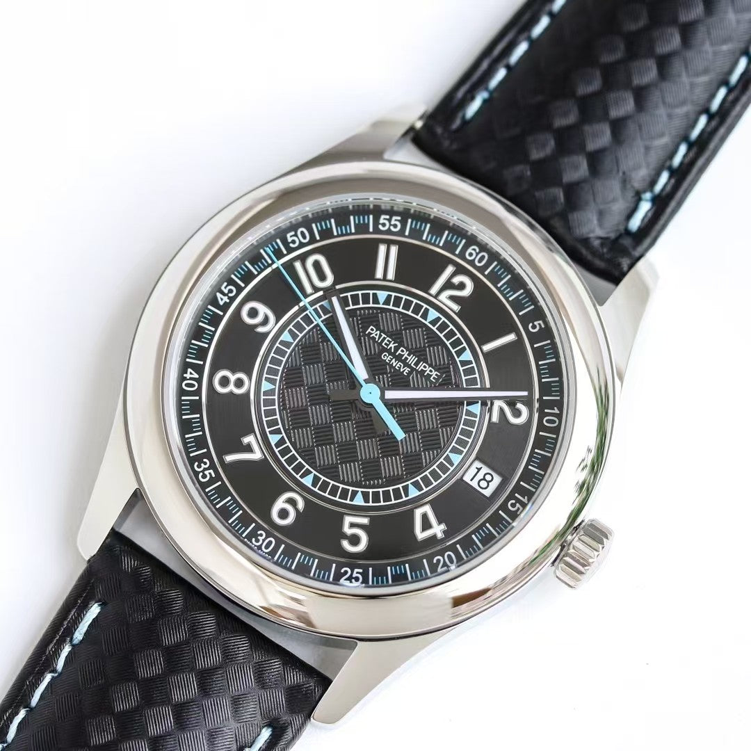 Calatrava 6007 40mm SS/LE Black/Blue PPF 330SC