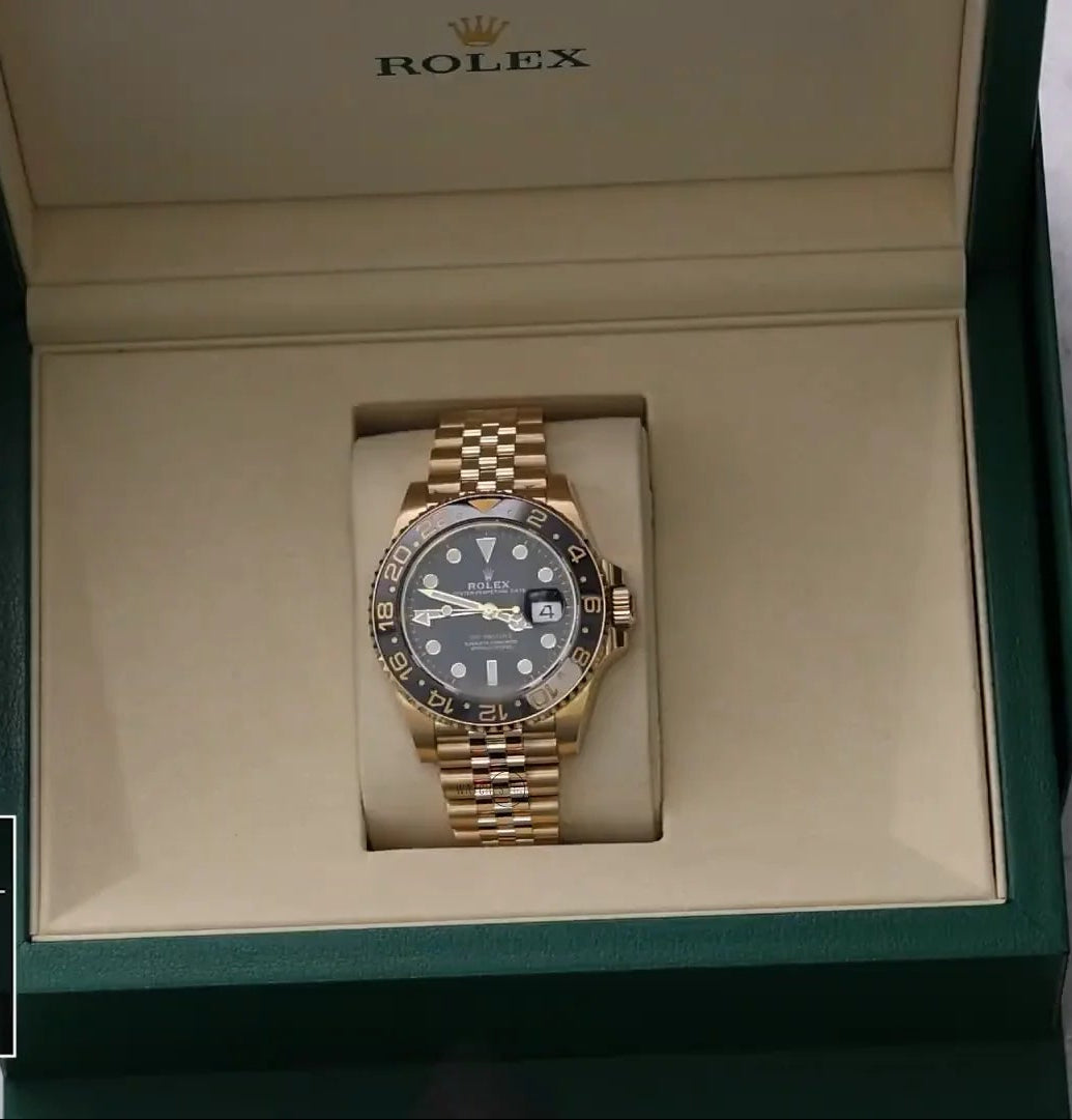 GMT Master II 126718 Jub 40mm YG/YG Tiger Iron Dial QF JH3285 (Weighted Approx.168g) (Free Sprung)