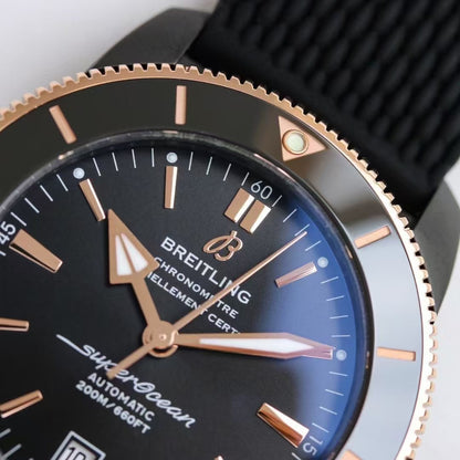 Superocean Heritage B20 42mm RG/RU Black Dial BLF A2824