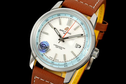 Top Time B31 38mm SS/LE White/Stk Dial BLF AB31