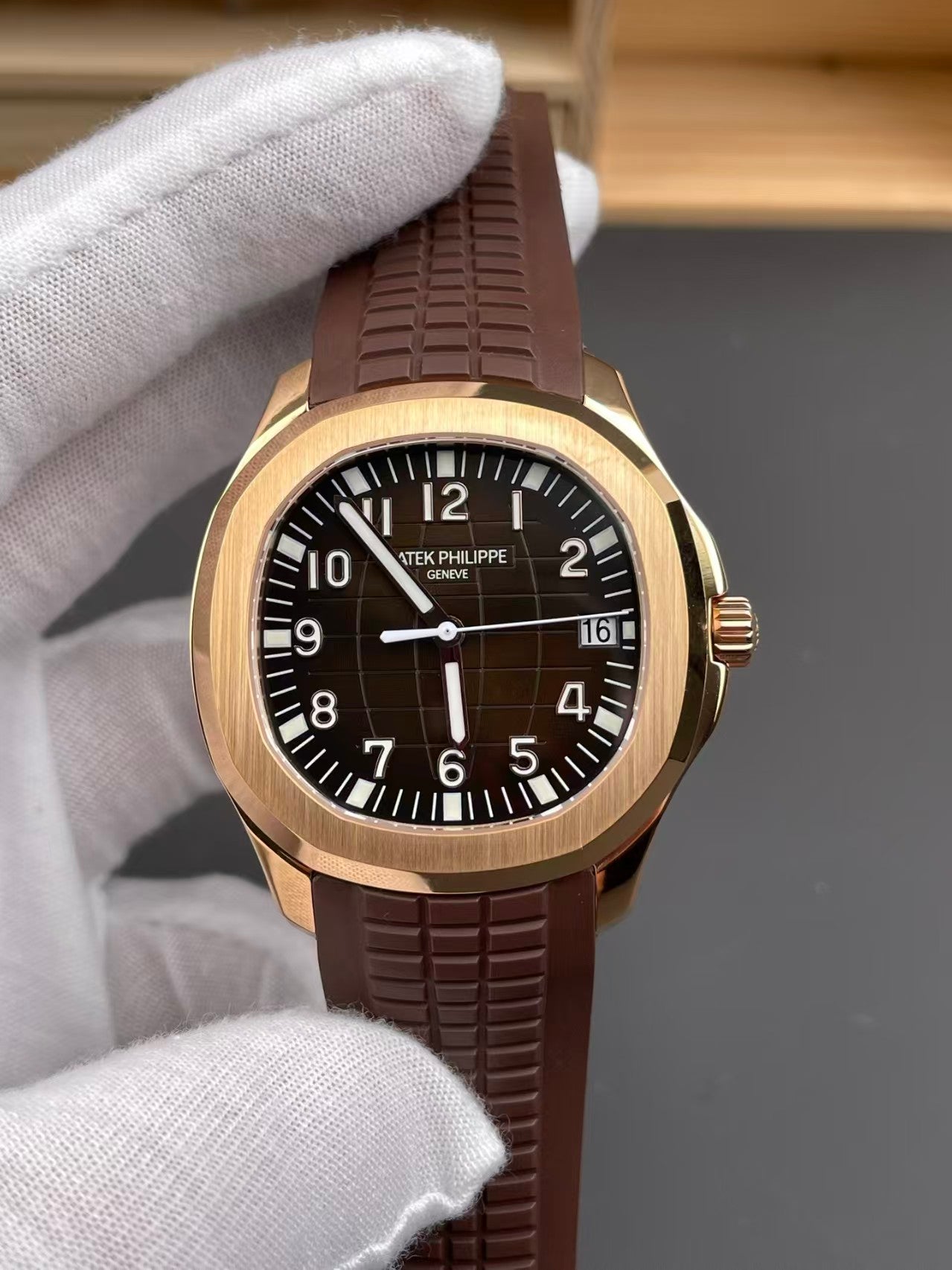 Aquanaut 5167 40mm RG/RU Brown Dial WSF DPB330 (Weighted Approx.136g)