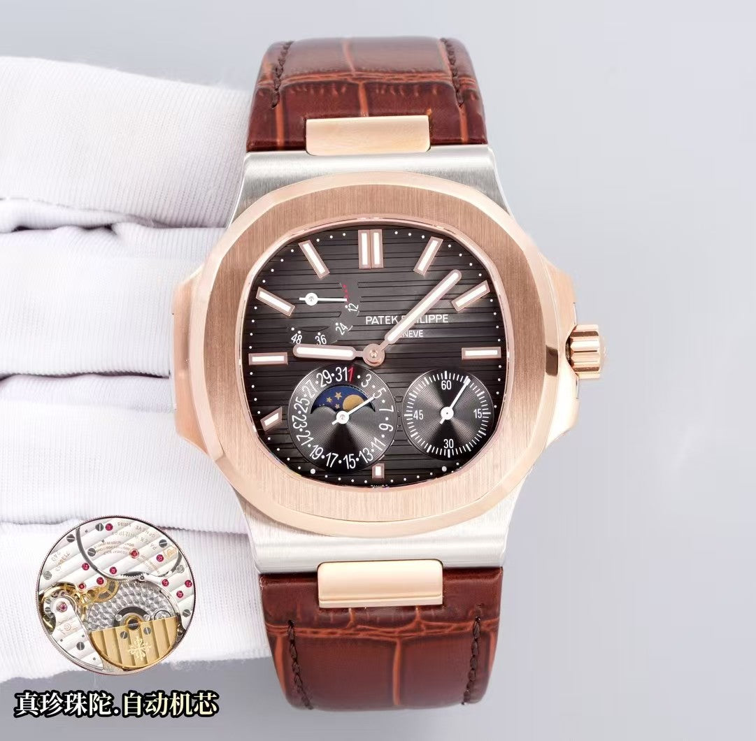 Nautilus 40mm 5712 RG/RG Black/Stk WSF A240 Super Clone
