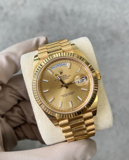 DayDate 228238 40mm YG/YG Gold/Stk VSF V2 DD3255 (Gain Weight Approx.182g)