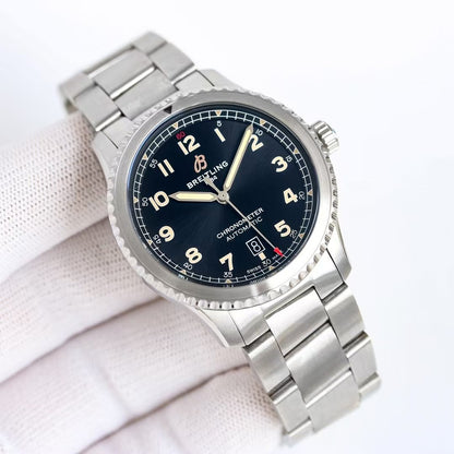 Aviator 8 41mm SS/SS Black Dial TF A2824