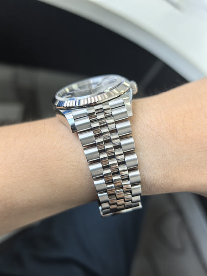 Datejust 126234 36mm Jus SS/SS Blue/Diamond RWF JH3235 (Free Sprung)