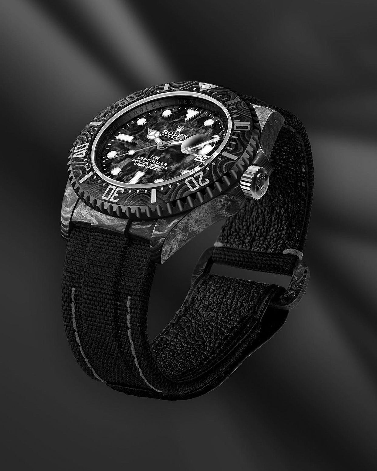SeaDweller DIW 43mm QF/NY Black Carbon Dial DIWF VR3235