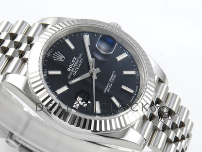 Datejust 126334 41mm Jus SS/SS Black/Stk RGF JH3235 (Weighted Approx.131g) (Free Sprung)