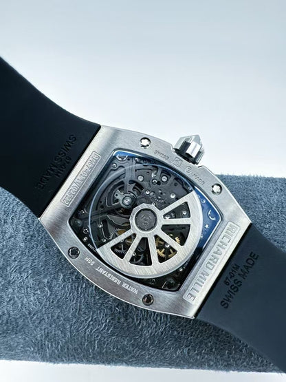 RM67-01 39mm TiRU Skeleton Dial on Black Rubber strap AVF CRMA6
