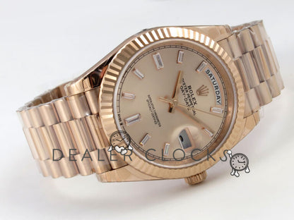 DayDate 228235 40mm RG/RG Champagne/Stk VSF V2 DD3255 (Gian Weighted Approx.182g)