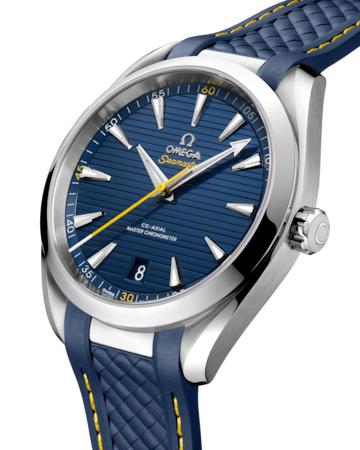 Aqua Terra 150m 'Mondo' 41mm SS/RU Blue Textured Dial VSF A8900