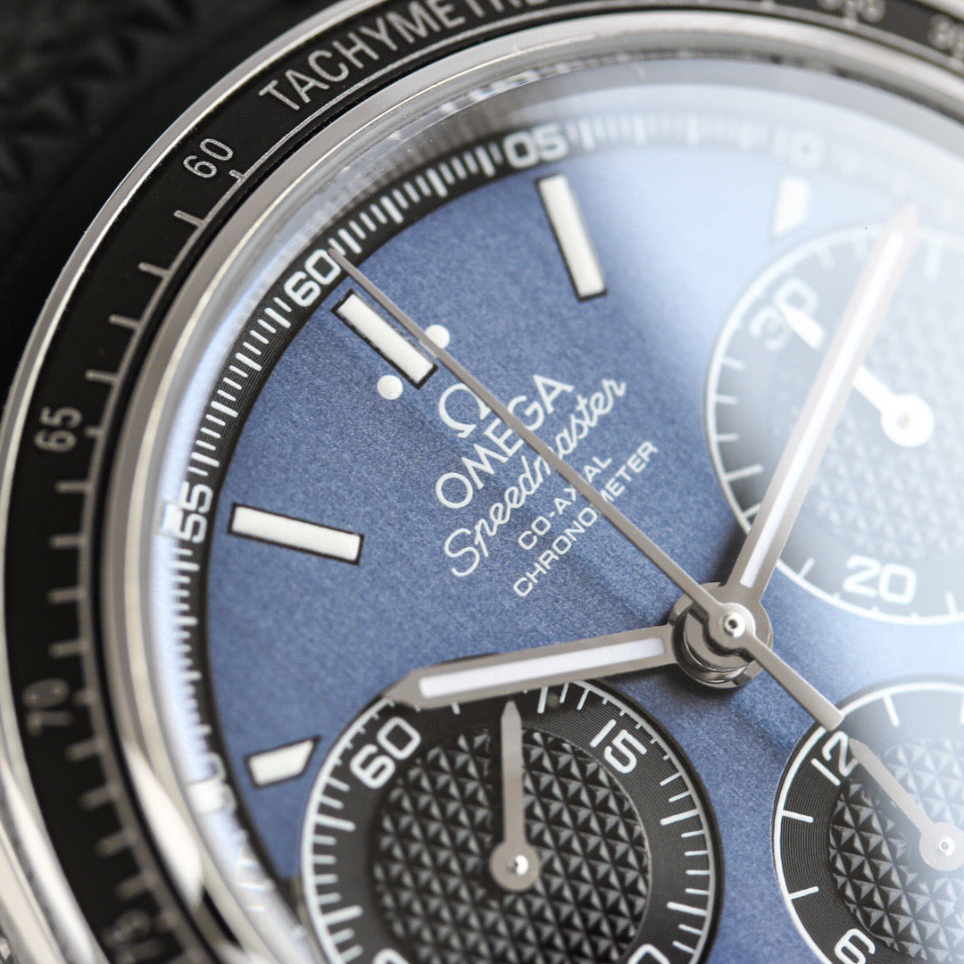 Speedmaster Racing Master 40mm SS/RU Dark Blue Dial HKF A7750