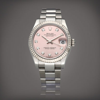 Datejust 278274 31mm Jub SS/SS Pink/Dia ARF A2236