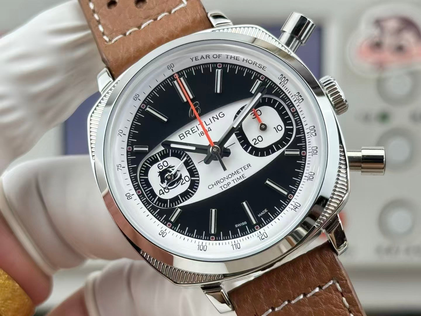 Top Time B01 38mm SS/LE Black/White Dial BLF A7750