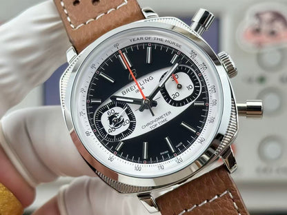 Top Time B01 38mm SS/LE Black/White Dial BLF A7750