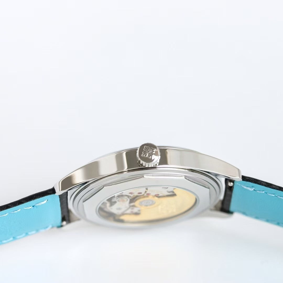 Calatrava 6007 40mm SS/LE Black/Blue PPF 330SC