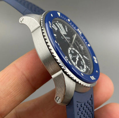 Cartier - Calibre de Cartier SS/RU Blue JJF 1:1 Asia 23J Mod