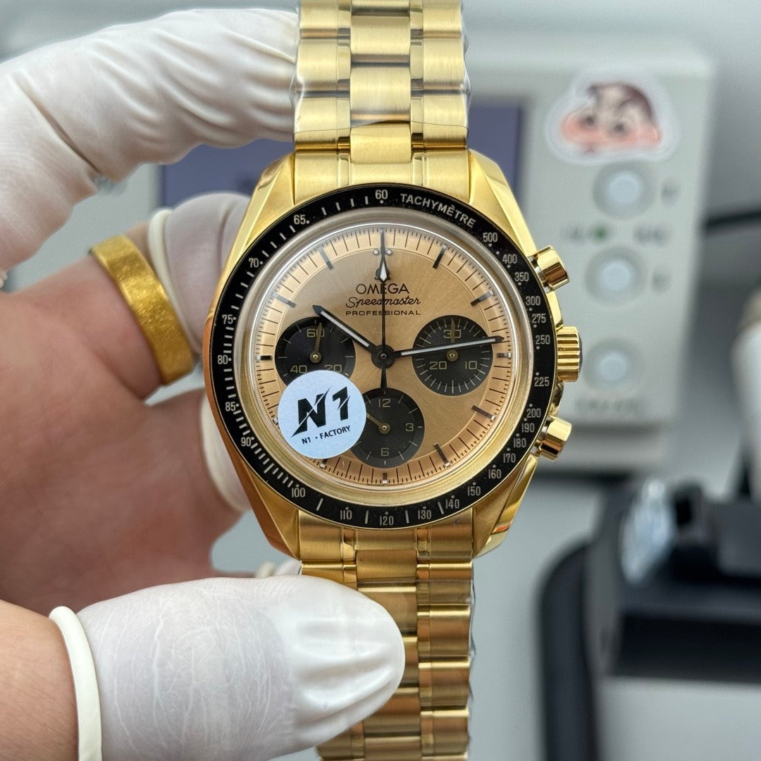 Speedmaster 41mm YG/YG Gold Dial RMF A3861