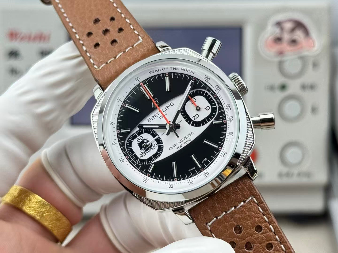 Top Time B01 38mm SS/LE Black/White Dial BLF A7750
