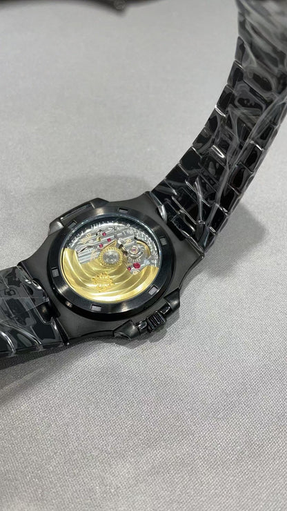 Nautilus AET 5711 40mm Black CerRU Black Dial AMGF MY9015