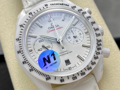 Speedmaster 44mm "White Side of The Moon" White Ceramic/LE N1F A9300