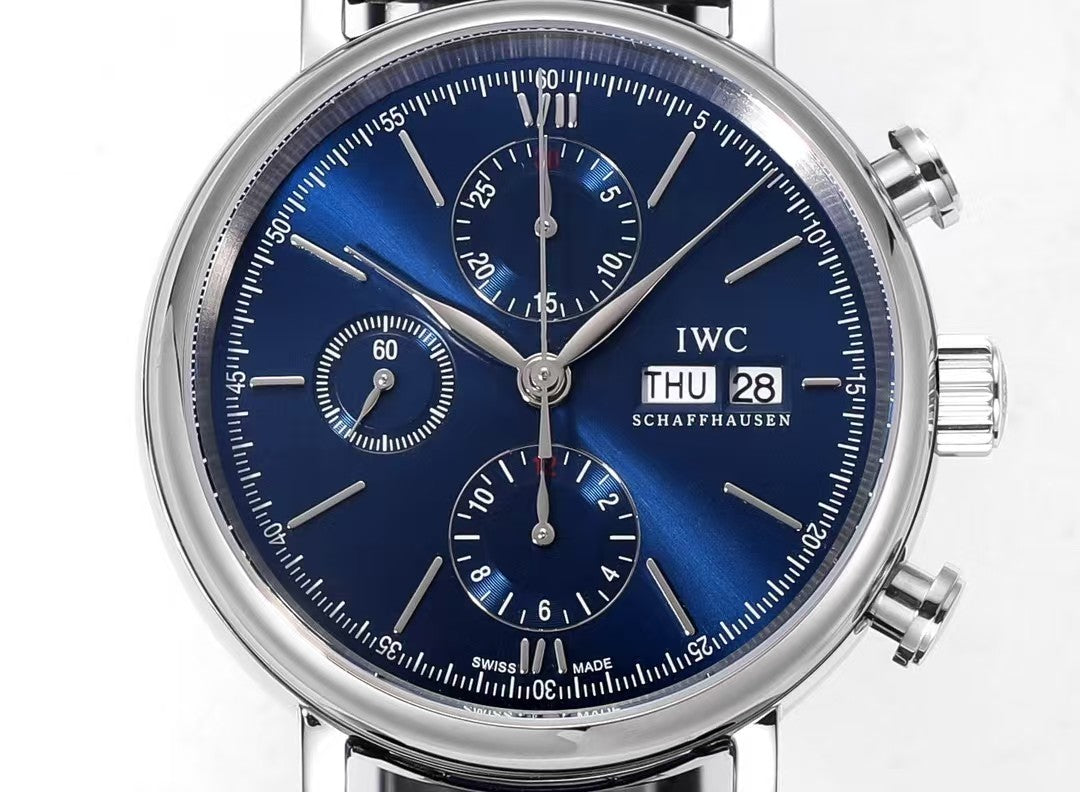 IWC - Portofino Chrono IW391023 SS/LE Blue TWF Asia 7750