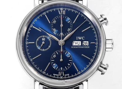 IWC - Portofino Chrono IW391023 SS/LE Blue TWF Asia 7750