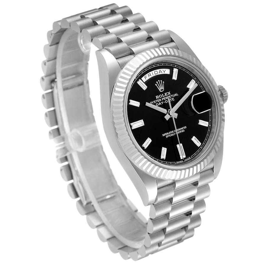 DayDate 228239 40mm SS/SS Black/Dia RGF VR3255 (Weighted Approx.210g )
