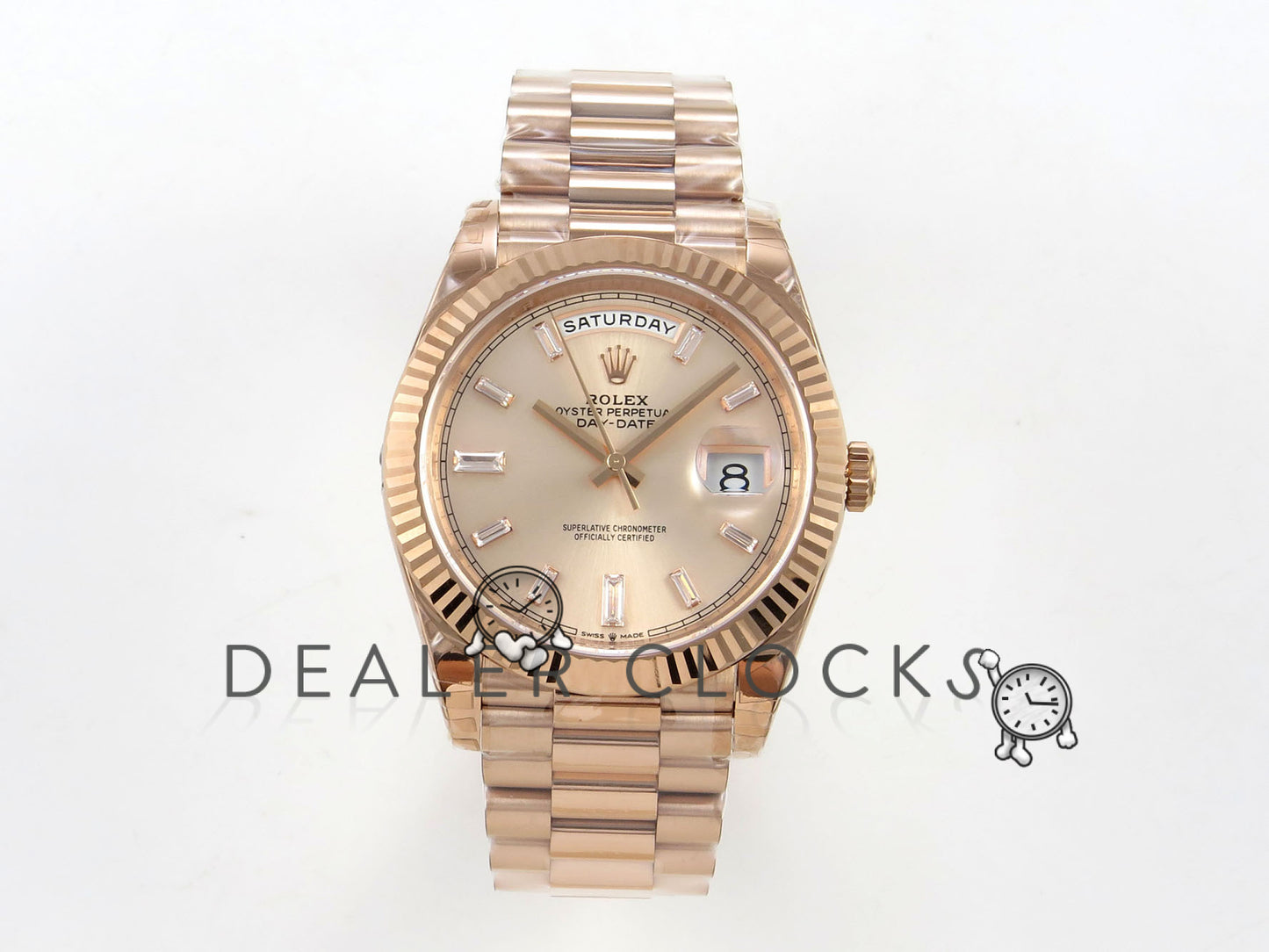 DayDate 228235 40mm RG/RG Champagne/Stk VSF V2 DD3255 (Gian Weighted Approx.182g)