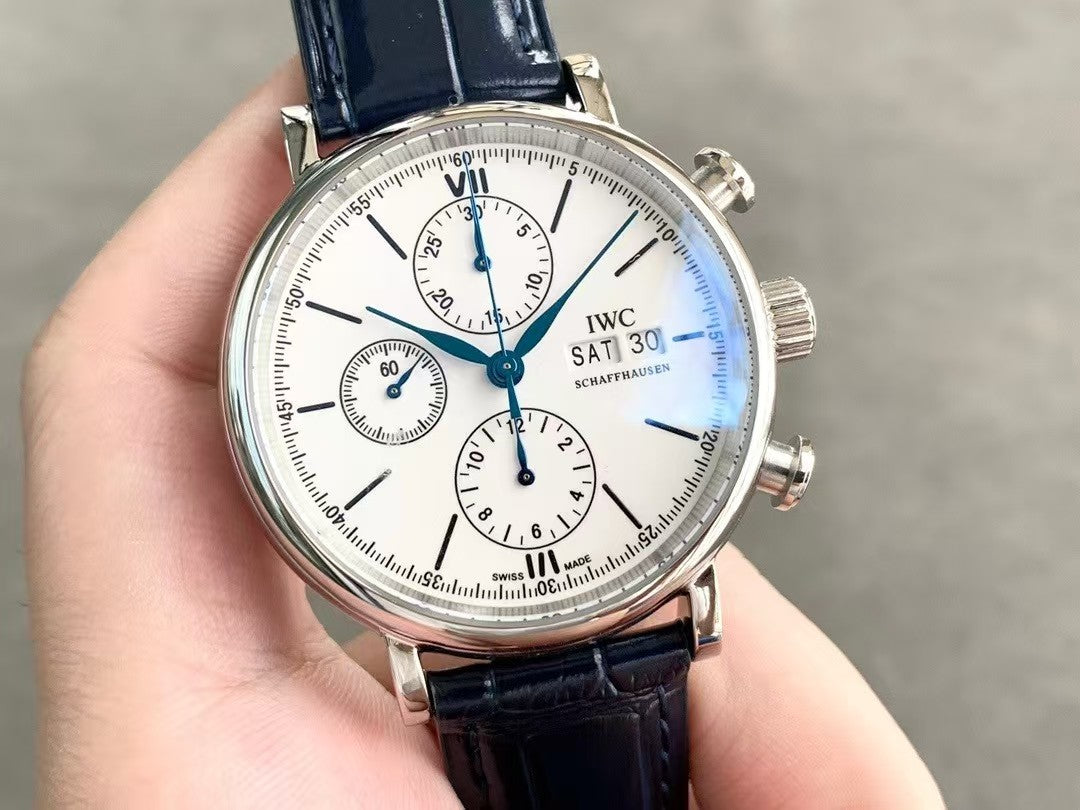IWC - Portofino Chrono IW391024 SS/LE White TWF Asia 7750