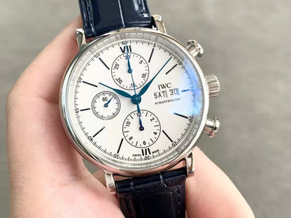 IWC - Portofino Chrono IW391024 SS/LE White TWF Asia 7750