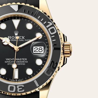 Yacht-Master 226658 42mm YG/RU Black/Dot WF JH3235 (Weighted Approx.179g) (Free Sprung)