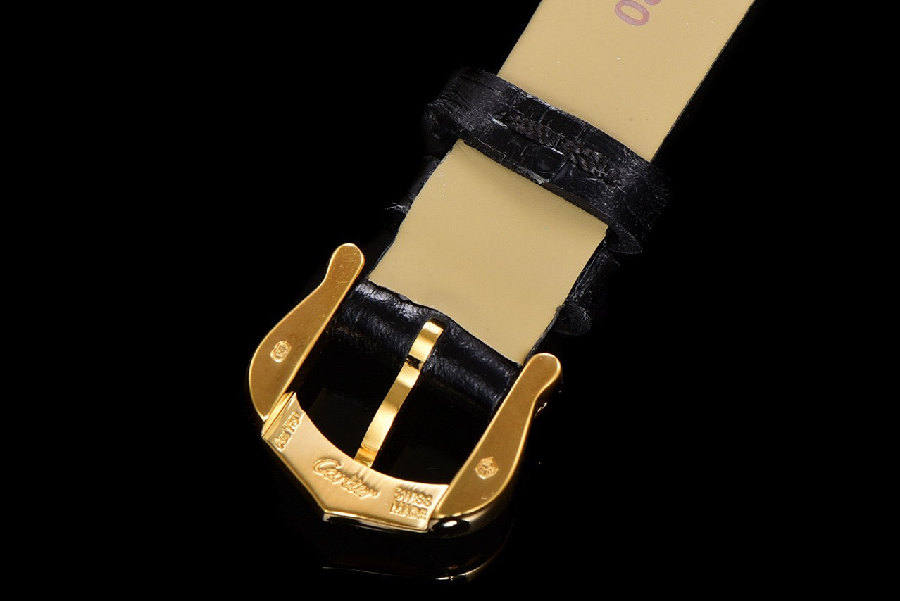 Tank Must 25.5mm Dia YG/LE Black Dial AF Quartz
