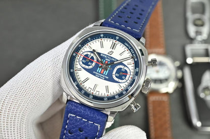 Top Time B01 38mm SSLE WhiteBlue Dial BLF A7750