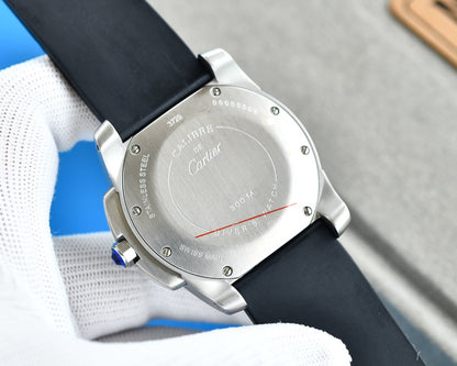 Cartier - Calibre de Cartier SS/RU Black JJF 1:1 Asia 23J Mod