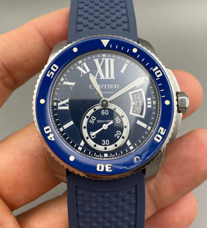 Cartier - Calibre de Cartier SS/RU Blue JJF 1:1 Asia 23J Mod