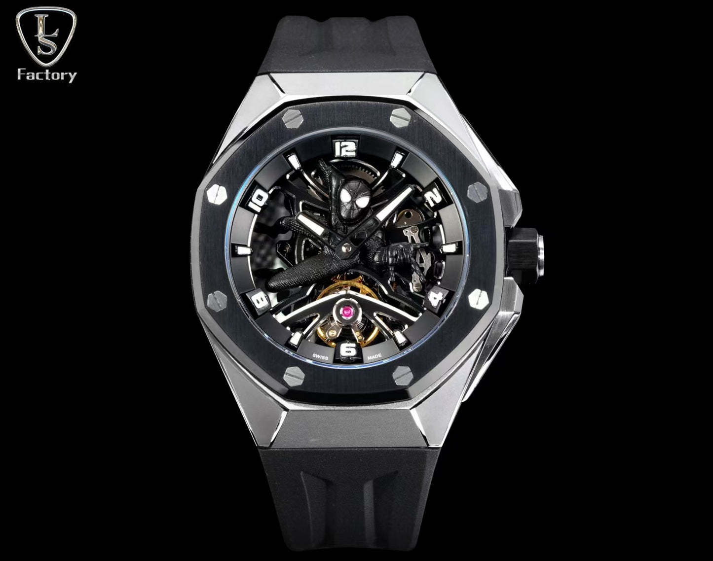 Audemars Piguet Royal Oak Concept 42mm Black Panther Titanium/RU Fake Tourbillon