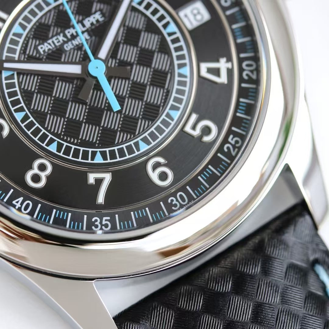 Calatrava 6007 40mm SS/LE Black/Blue PPF 330SC