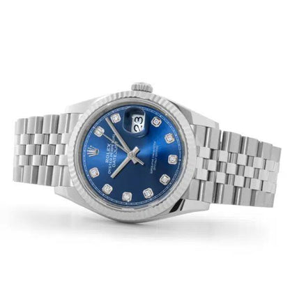 Datejust 126234 36mm Jus SS/SS Blue/Diamond RWF JH3235 (Free Sprung)