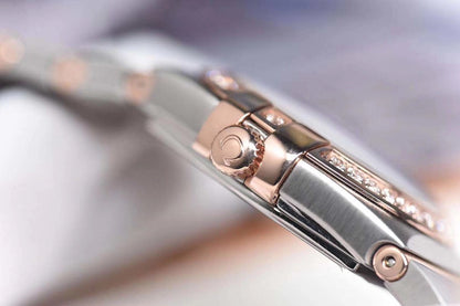 Constellation 28mm Dia SS/RG MOP/Dia 8848F Swiss Qtz