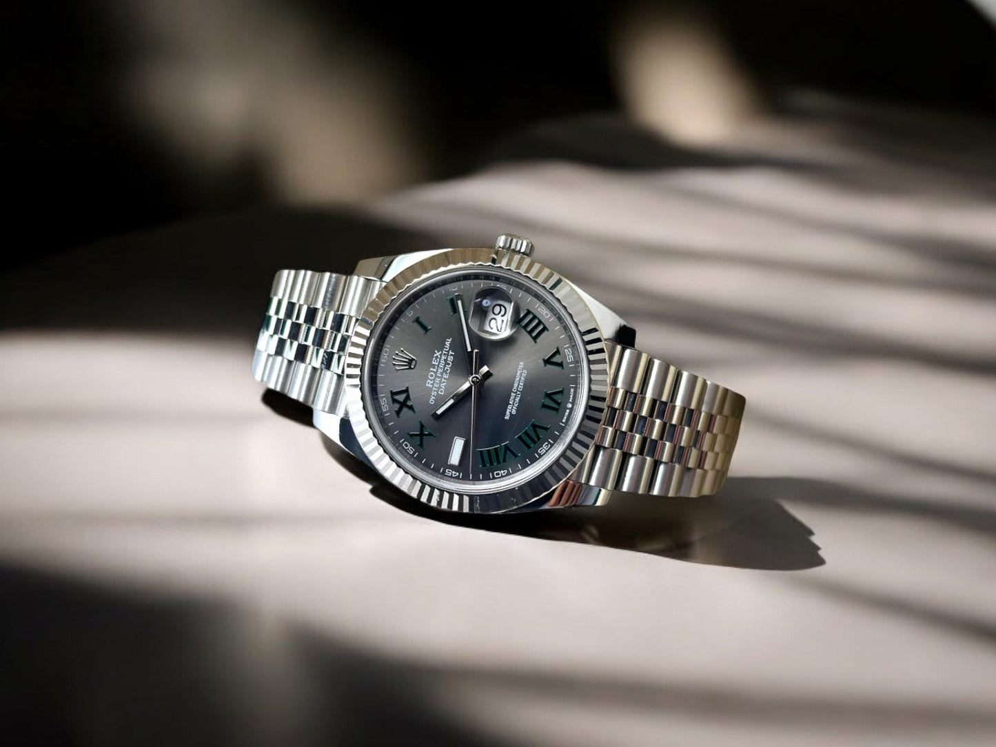 Datejust 126334 41mm Wimbledon Jub SS/SS Grey/Rmn VSF V2 DD3235v2
